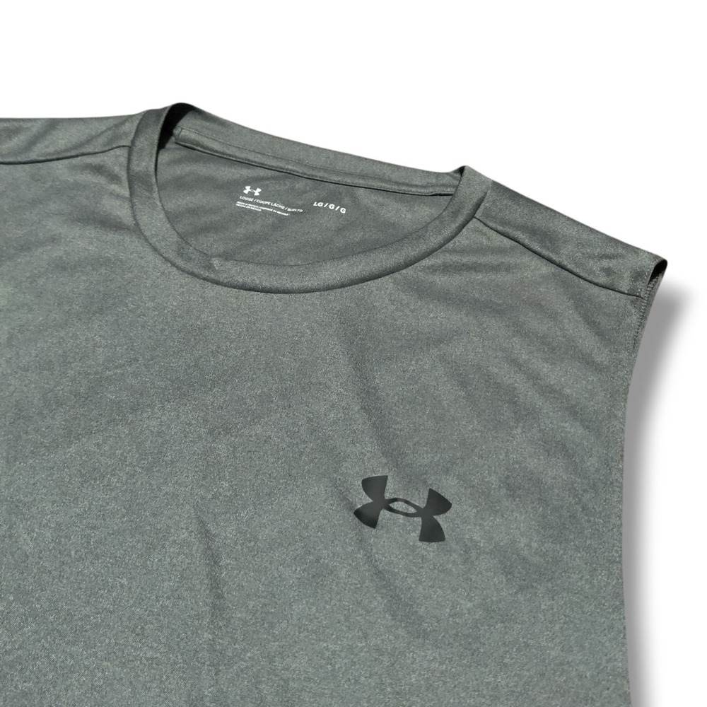 Under Armour Tank Top Mens XL Gray Black New Loose Fit